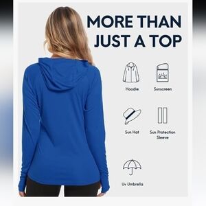 HAIMONT Women's UPF 50+ Sun Protection Hoodie Long Sleeve UV Shirts Outdoor Runn